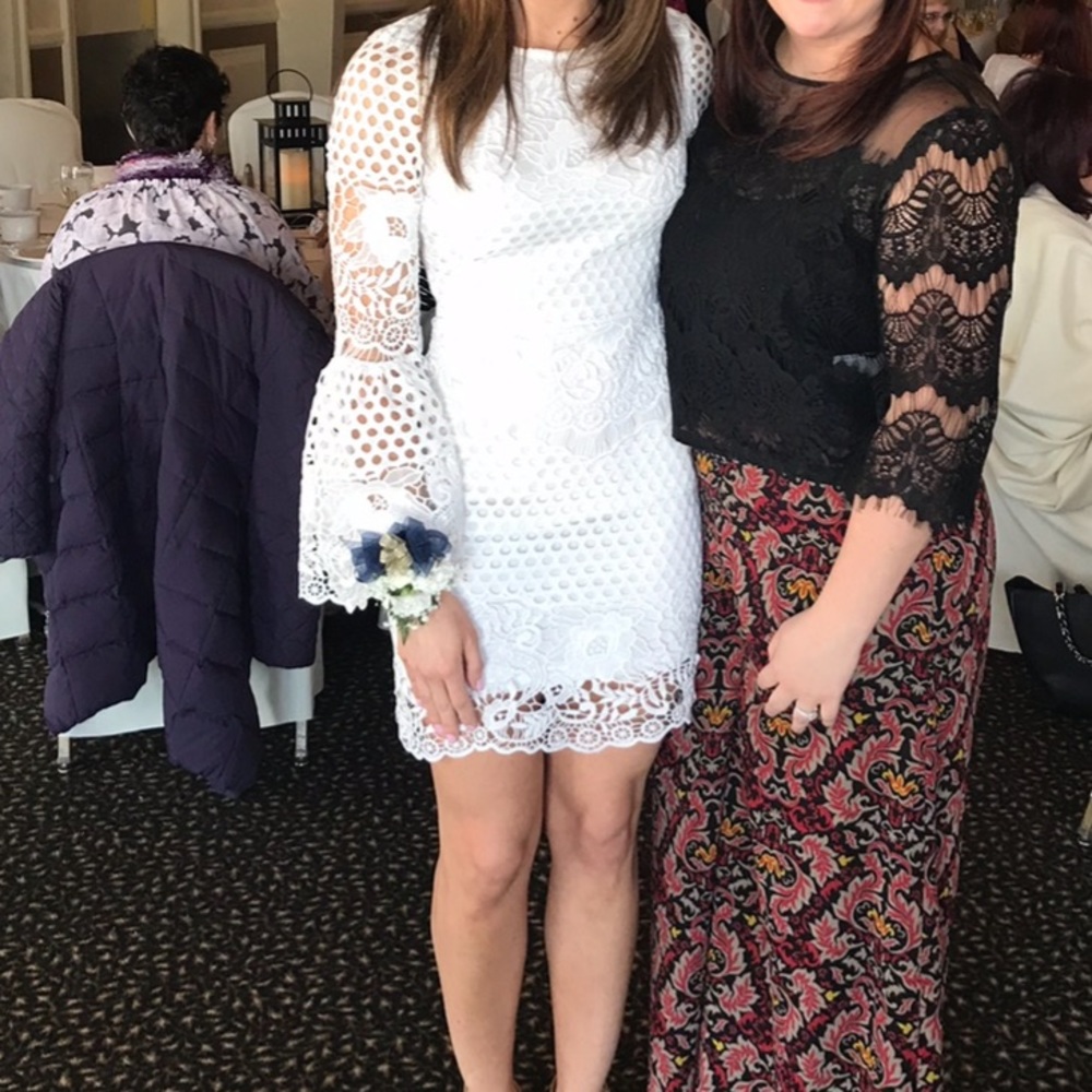 White lace dress